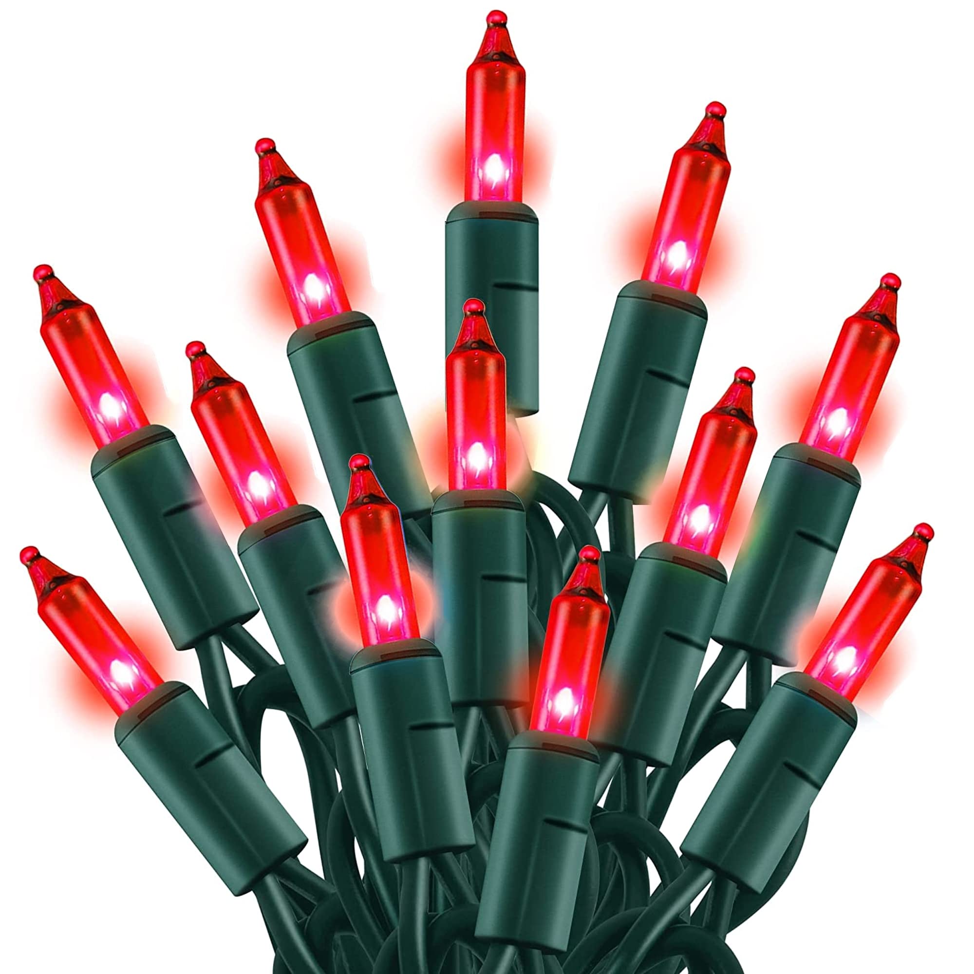 20FT 100 Count Halloween Mini Lights,Red